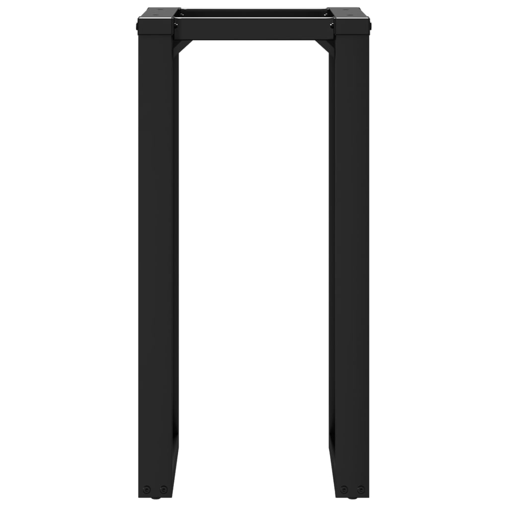 vidaXL Bordsben för matbord O-ram 40x40x73 cm stål