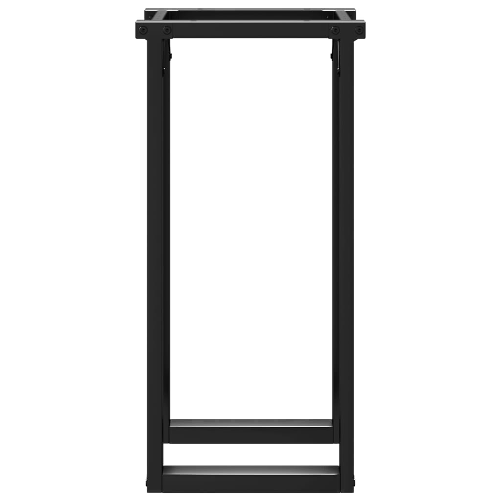vidaXL Bordsben för matbord O-ram 40x40x73 cm stål
