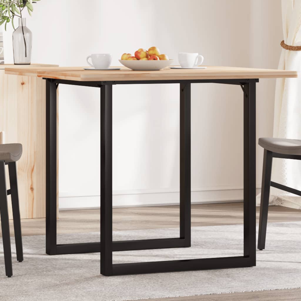 vidaXL Bordsben för matbord O-ram 70x70x73 cm stål