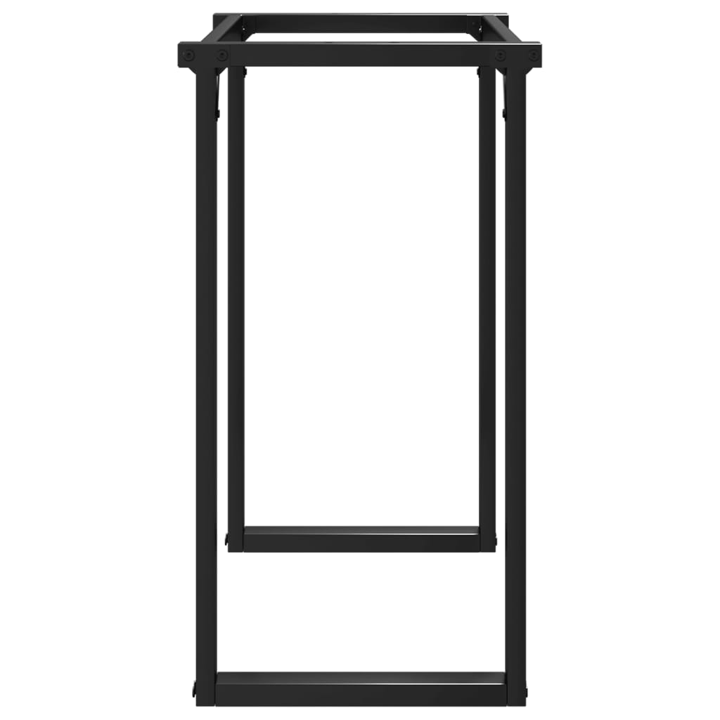 vidaXL Bordsben för matbord O-ram 80x40x73 cm stål