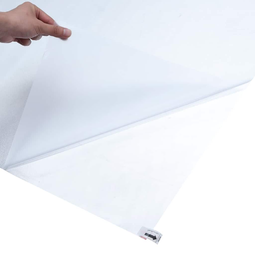 vidaXL Window Film Frostad grå 23.6 x 196.9 in PVC