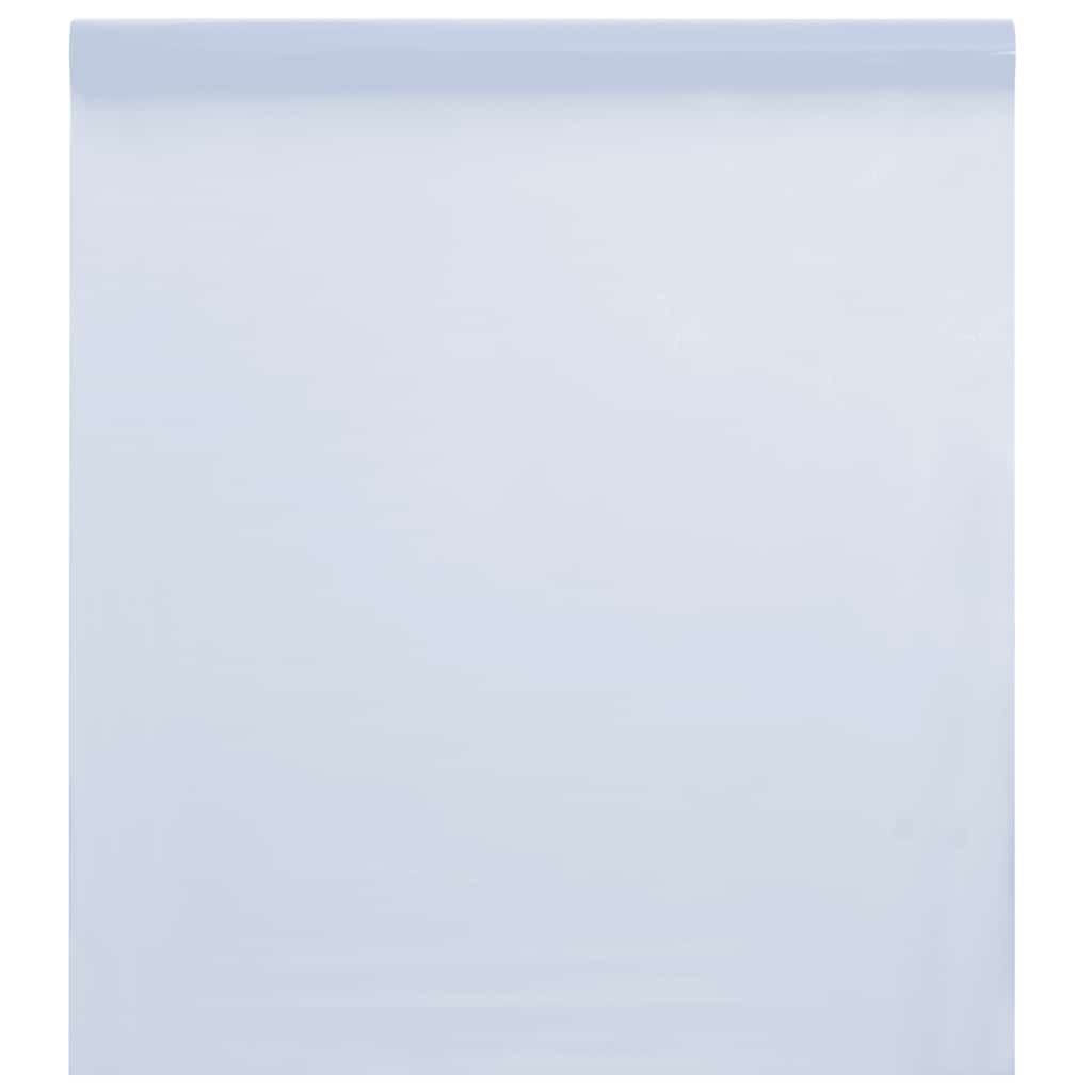 vidaXL Fönsterfilm statisk frostad vit 60x1000 cm PVC