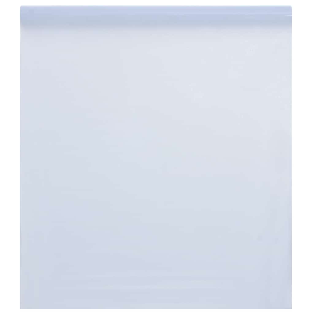 vidaXL Fönsterfilm statisk frostad vit 90x1000 cm PVC