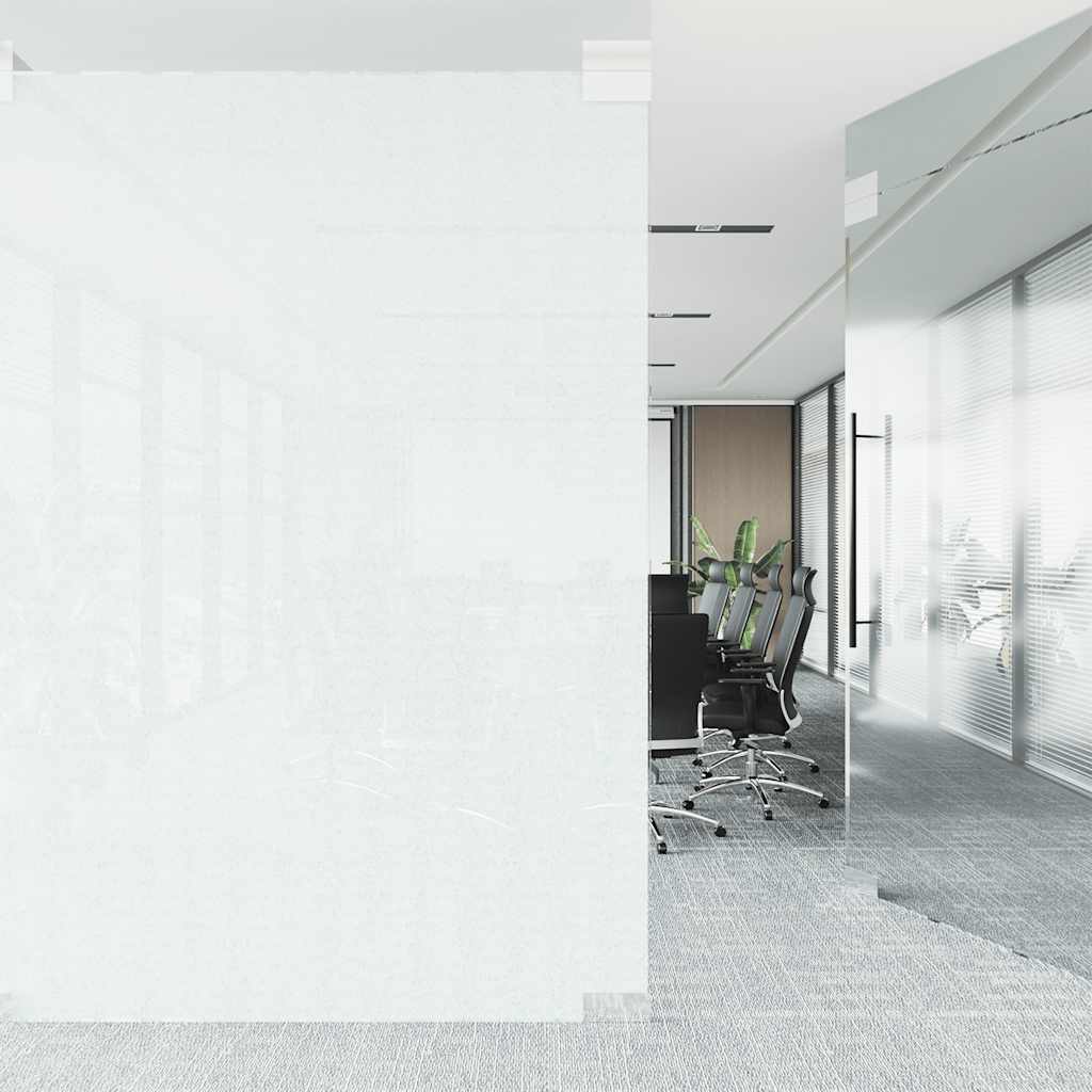 vidaXL Fönsterfilm statisk frostad vit 90x1000 cm PVC