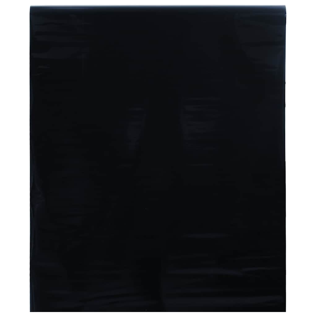 vidaXL Fönsterfilm statisk frostad frostad svart 60x500 cm PVC