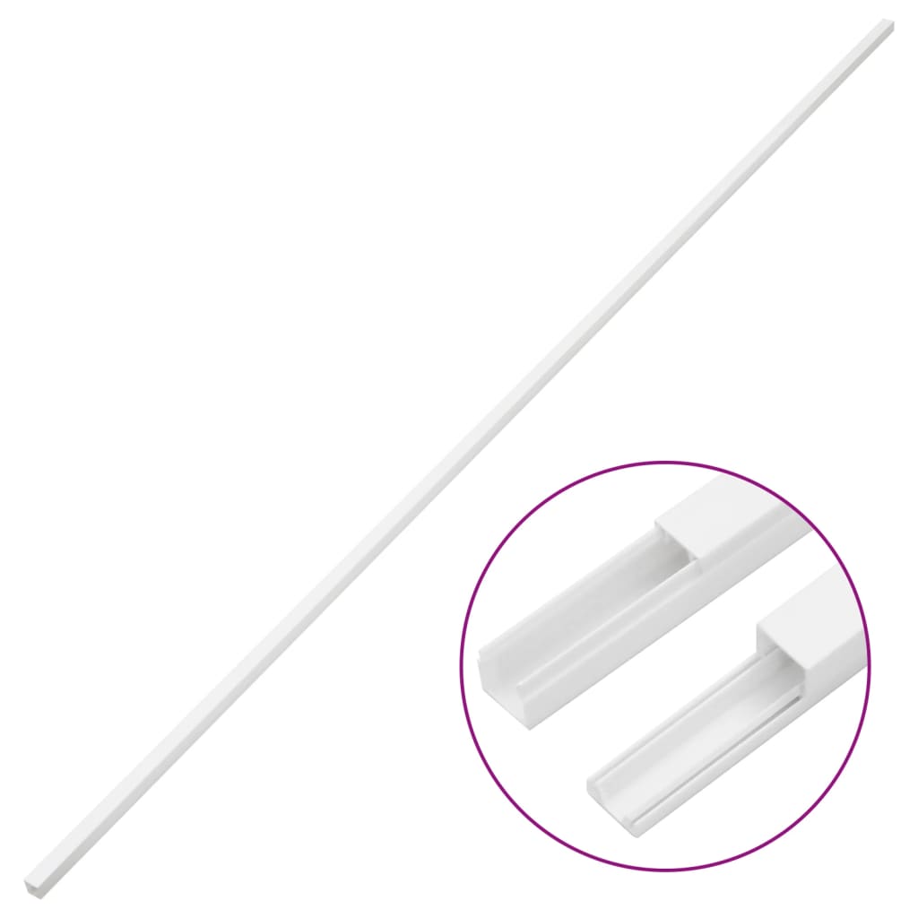 vidaXL Kabelkanal 30x15 mm 10 m PVC