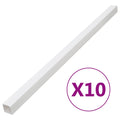 vidaXL Kabelkanal 60x60 mm 10 m PVC