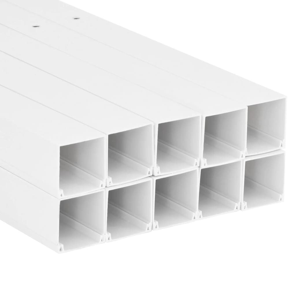 vidaXL Kabelkanal 60x60 mm 10 m PVC