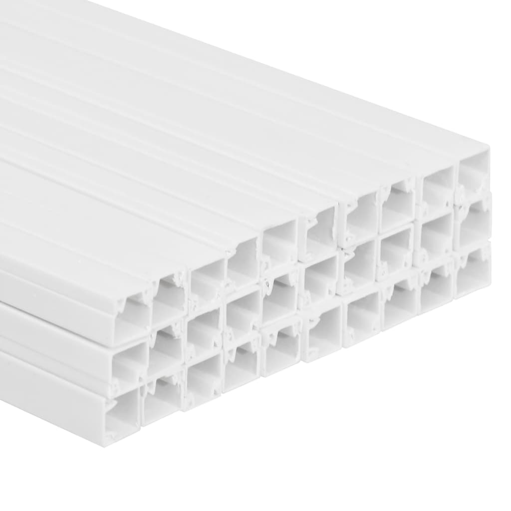 vidaXL Kabelkanal 25x16 mm 30 m PVC