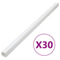 vidaXL Kabelkanal 60x40 mm 30 m PVC