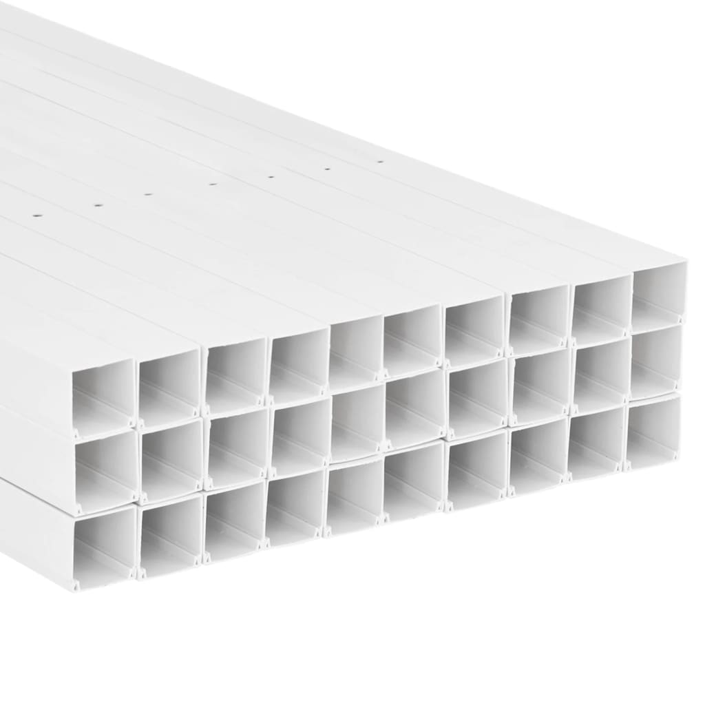 vidaXL Kabelkanal 60x40 mm 30 m PVC