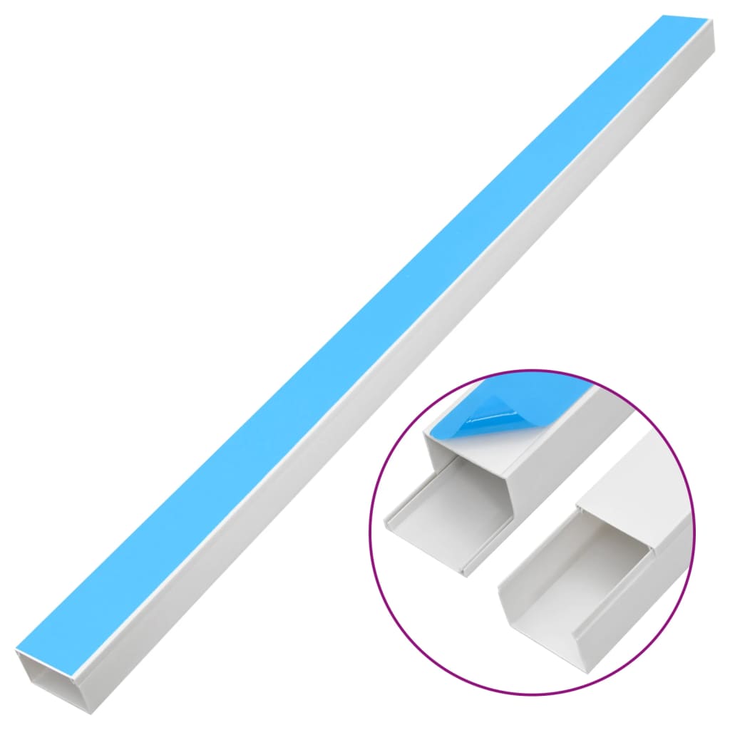 vidaXL Kabelkanal självhäftande 60x40 mm 10 m PVC