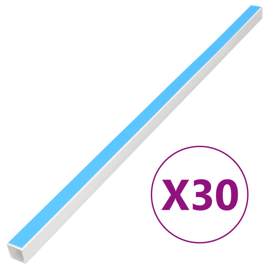 vidaXL Kabelkanal självhäftande 25x16 mm 30 m PVC