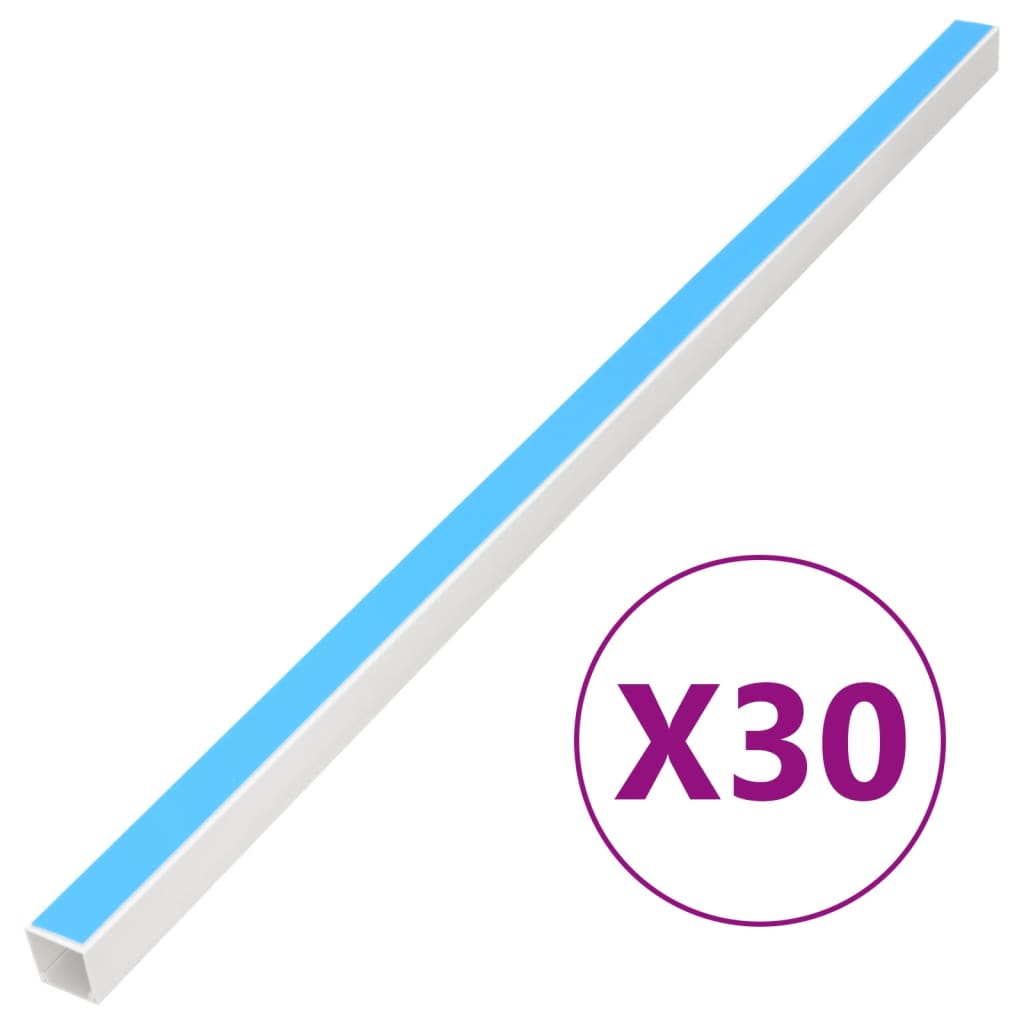 vidaXL Kabelkanal självhäftande 40x25 mm 30 m PVC