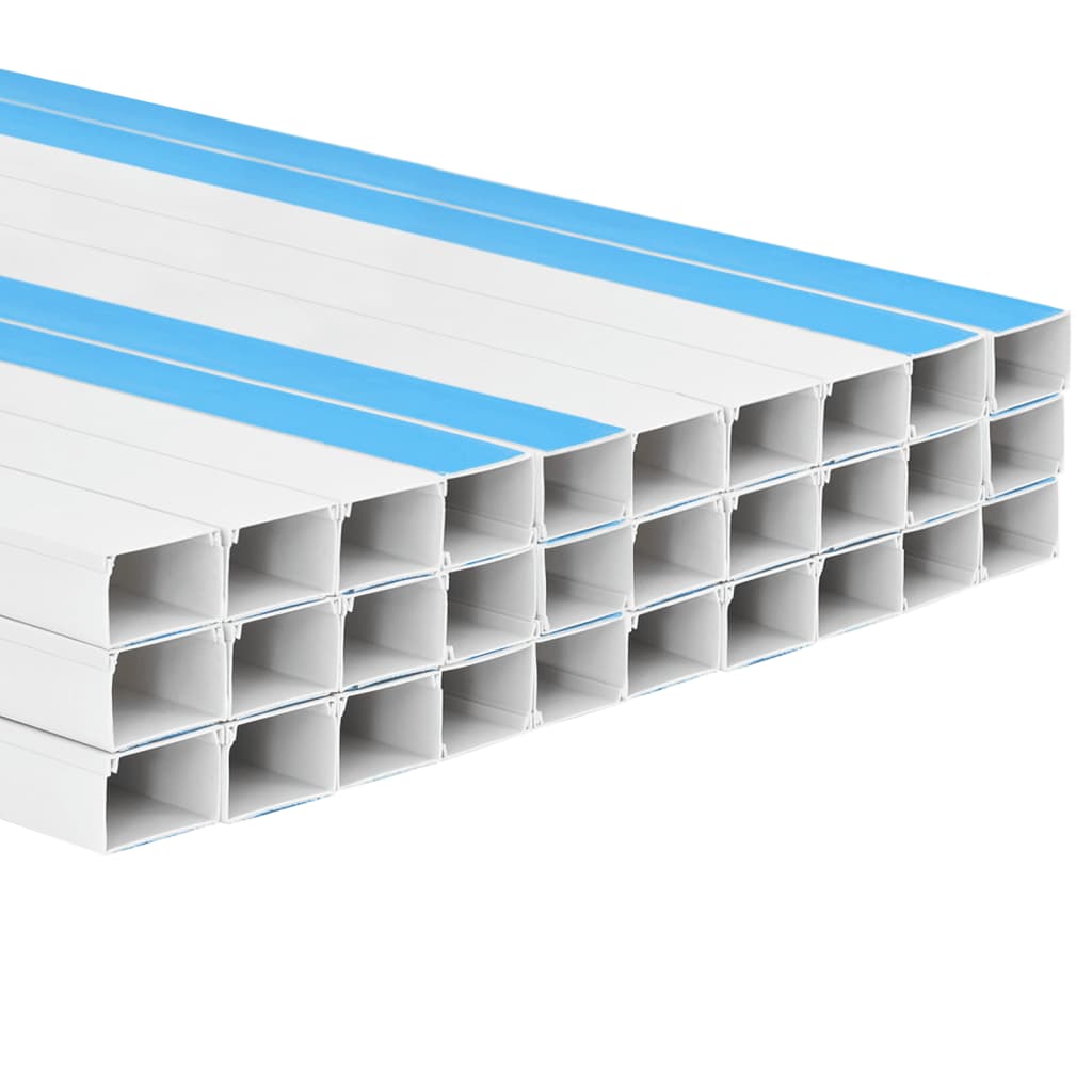 vidaXL Kabelkanal självhäftande 50x25 mm 30 m PVC
