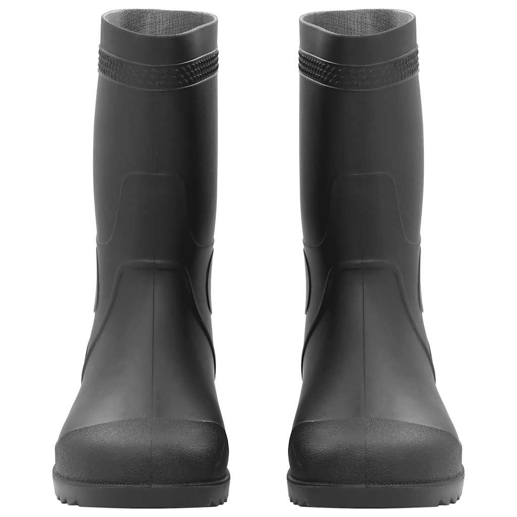 vidaXL Regnstövlar svart strl 45 PVC