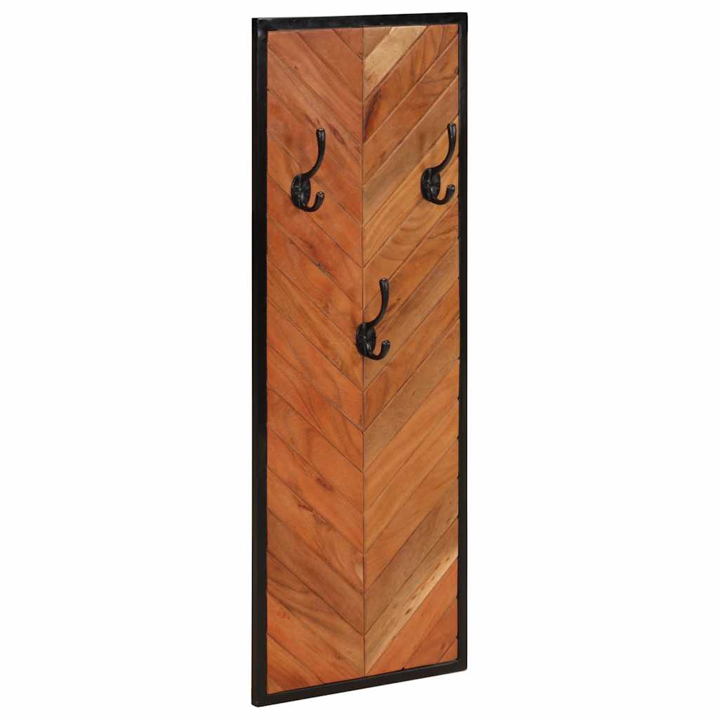 vidaXL Klädhängare 2 st 35x1x90 cm massivt trä akacia