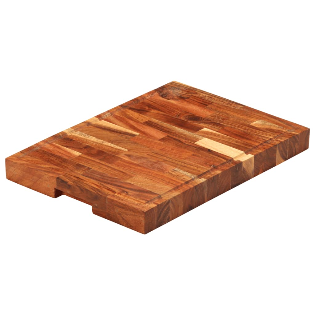 vidaXL Skärbräda 42x30x4 cm massivt akaciaträ