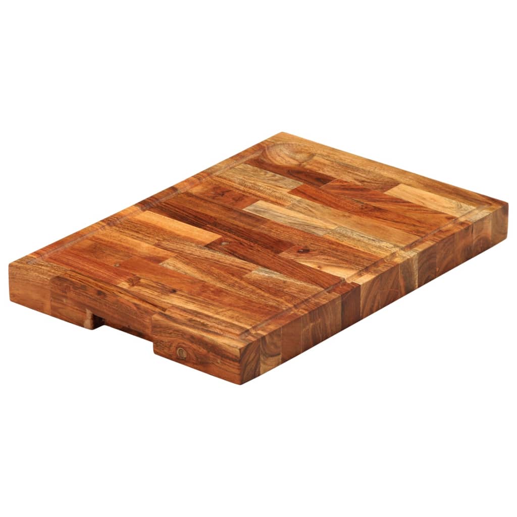 vidaXL Skärbräda 42x30x4 cm massivt akaciaträ