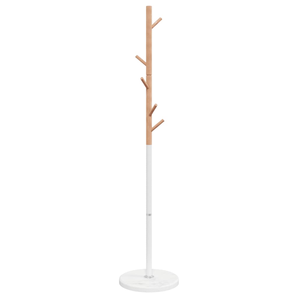 vidaXL Klädställning vit 172 cm pulverlackerat järn
