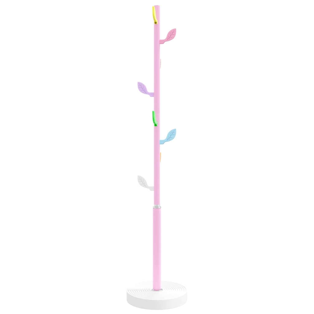 vidaXL Klädhängare rosa 172 cm pulverlackerat järn