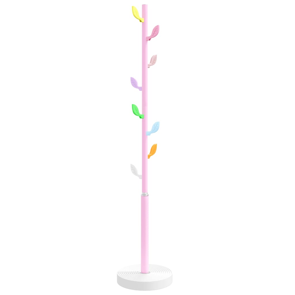 vidaXL Klädhängare rosa 172 cm pulverlackerat järn