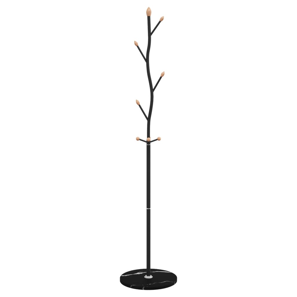 vidaXL Klädhängare svart 177 cm pulverlackerat järn