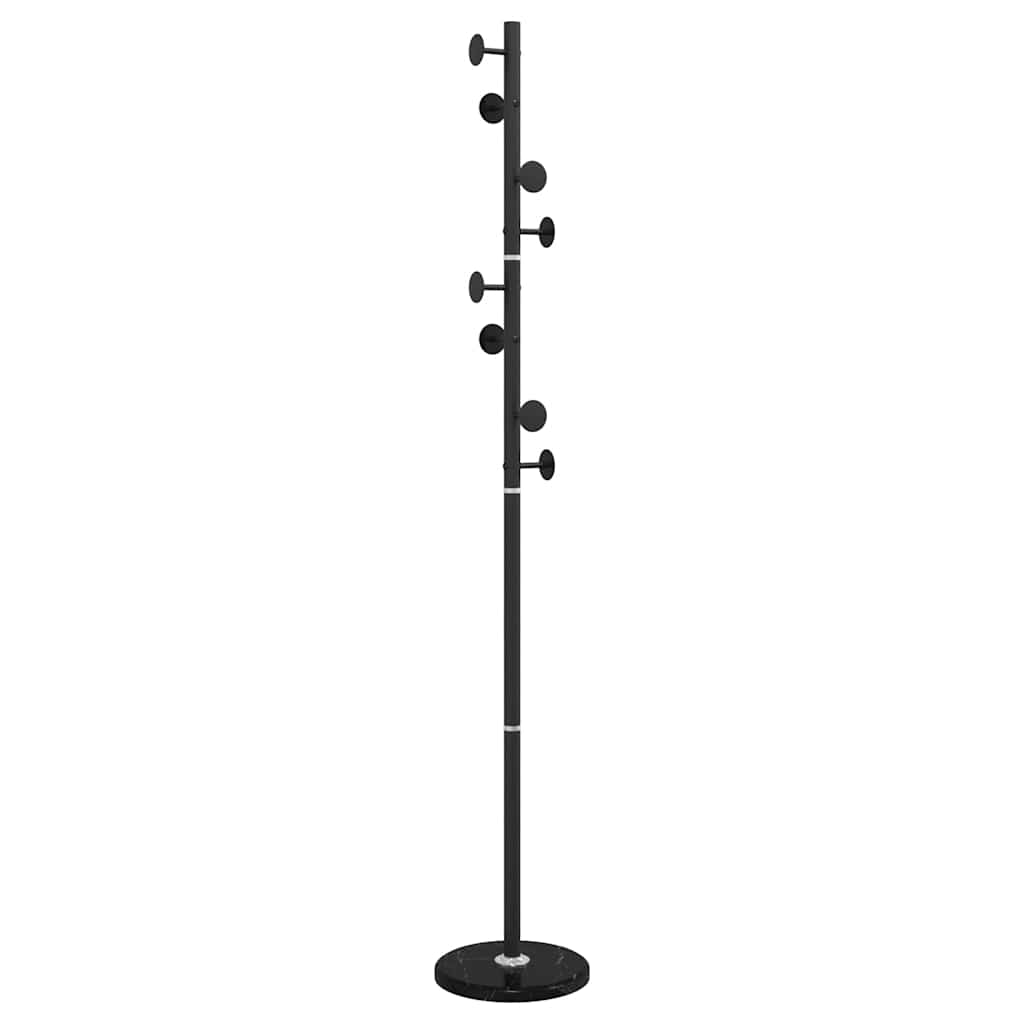 vidaXL Klädställning svart 176 cm pulverlackerat järn
