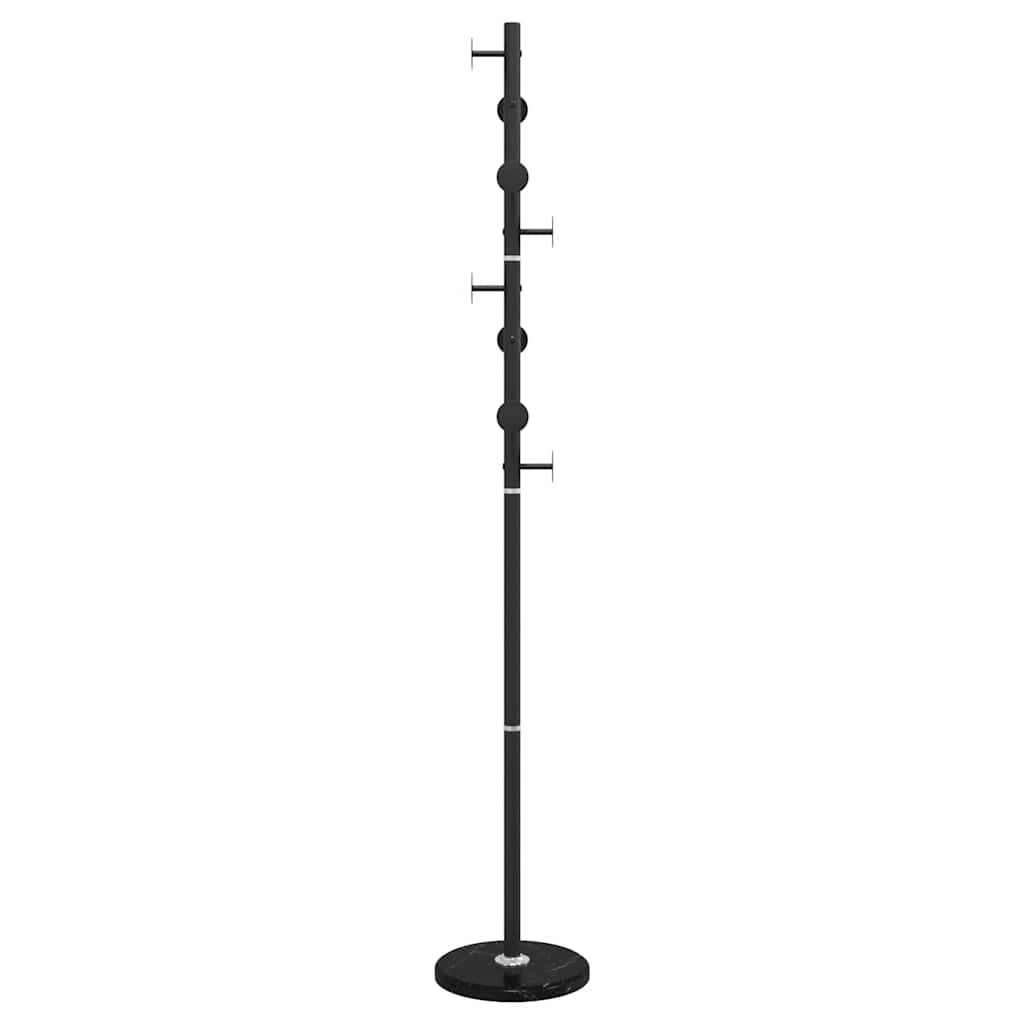 vidaXL Klädställning svart 176 cm pulverlackerat järn