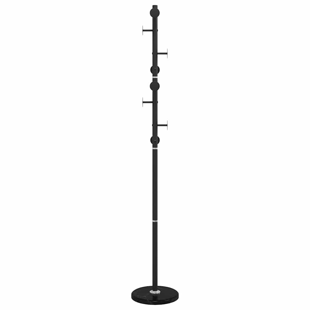vidaXL Klädställning svart 176 cm pulverlackerat järn