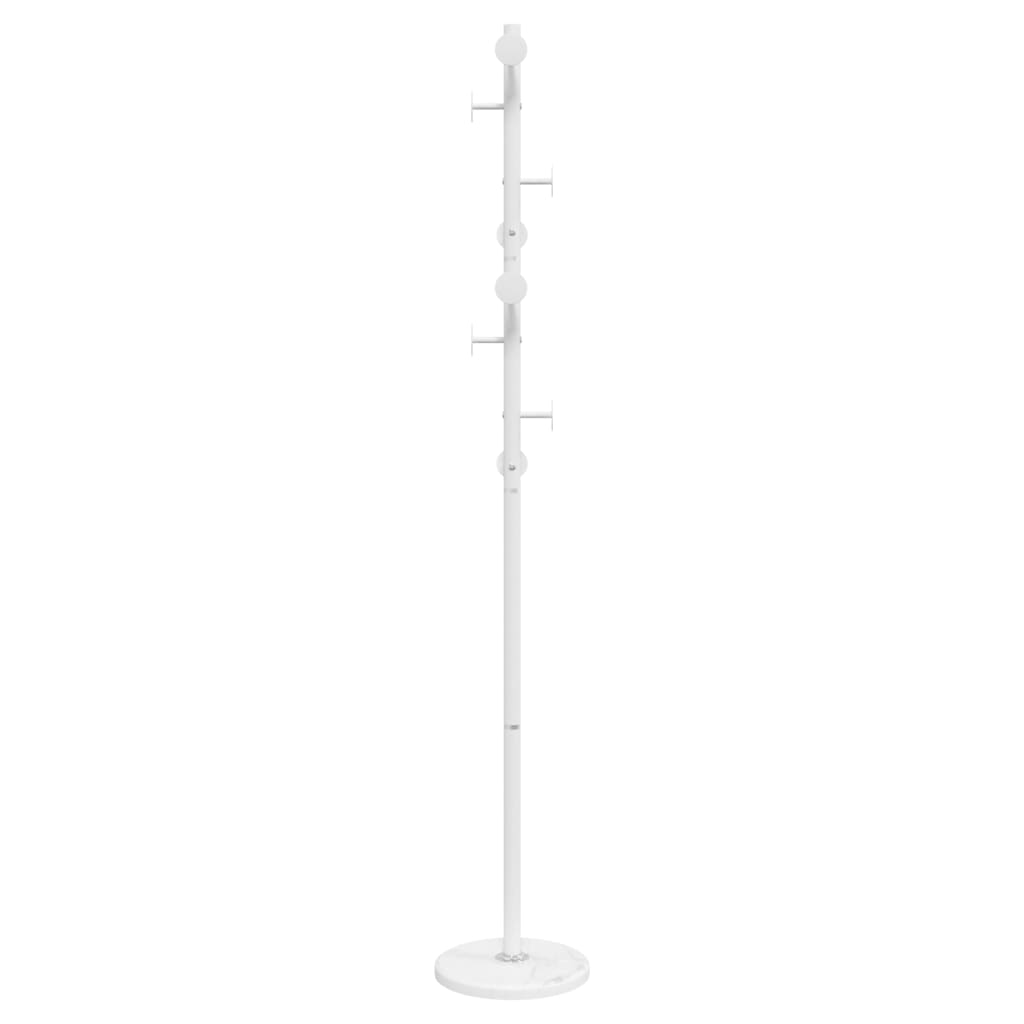 vidaXL Klädhängare vit 176 cm pulverlackerat järn