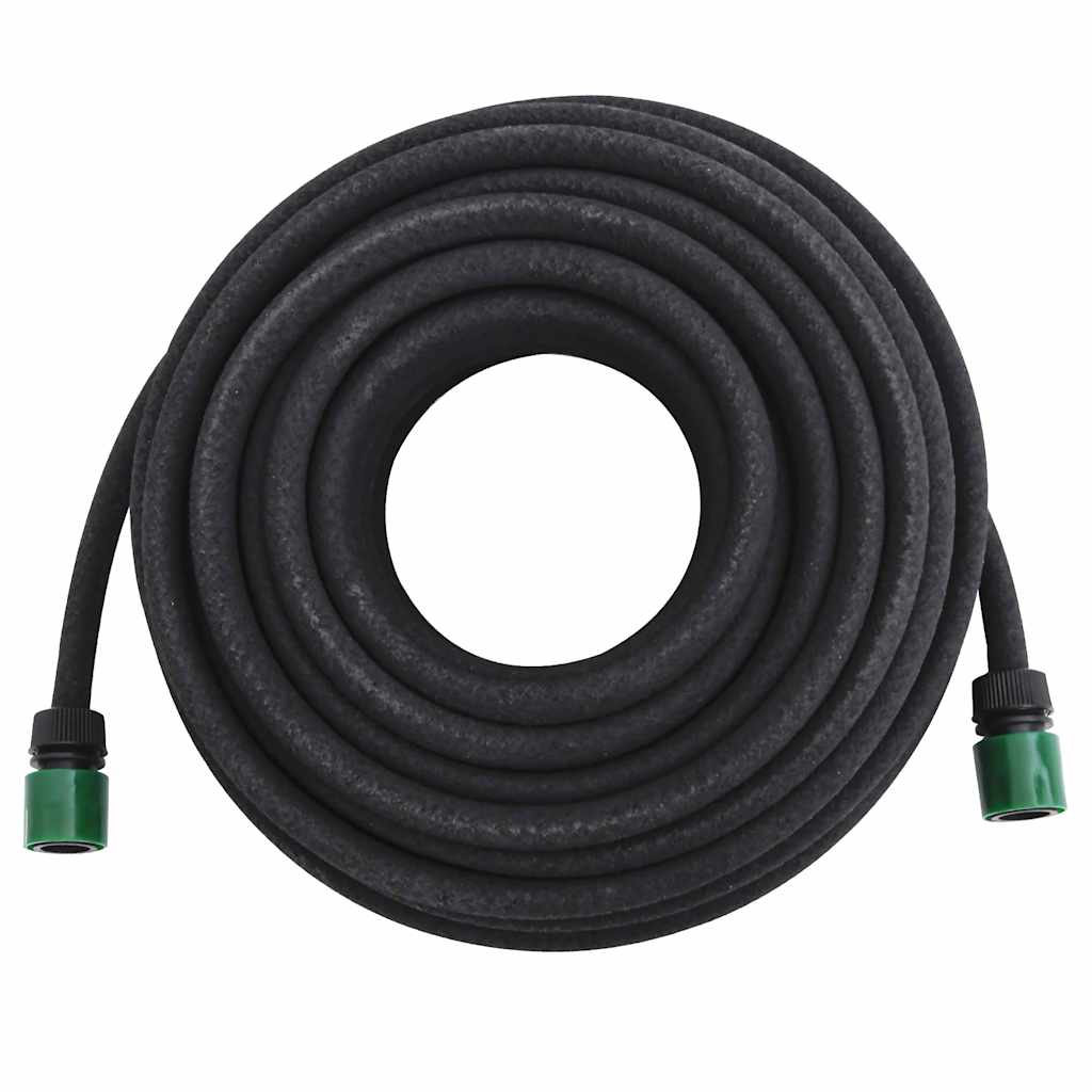 vidaXL Fuktslang svart 0,6" 25 m gummi