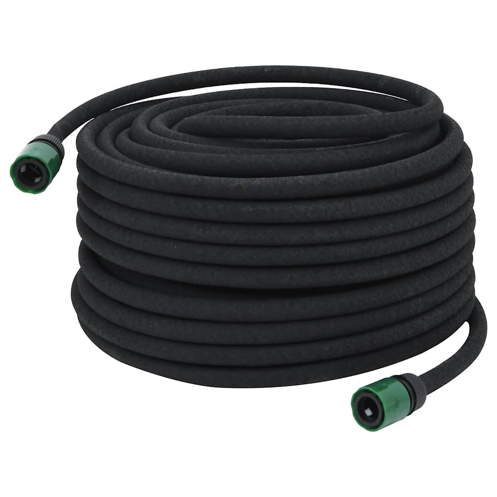 vidaXL Fuktslang svart 0,6" 50 m gummi