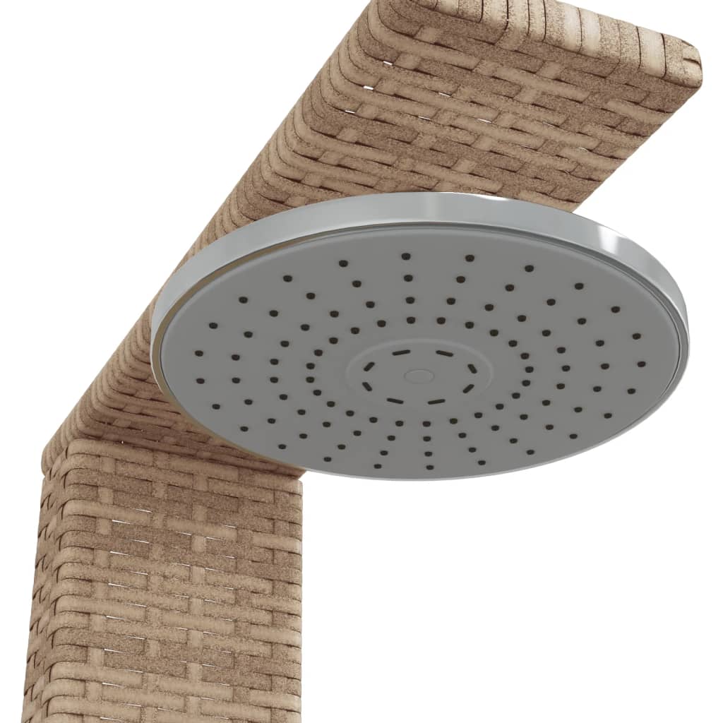 vidaXL Utedusch beige 50x55x224 cm konstrottning och akaciaträ