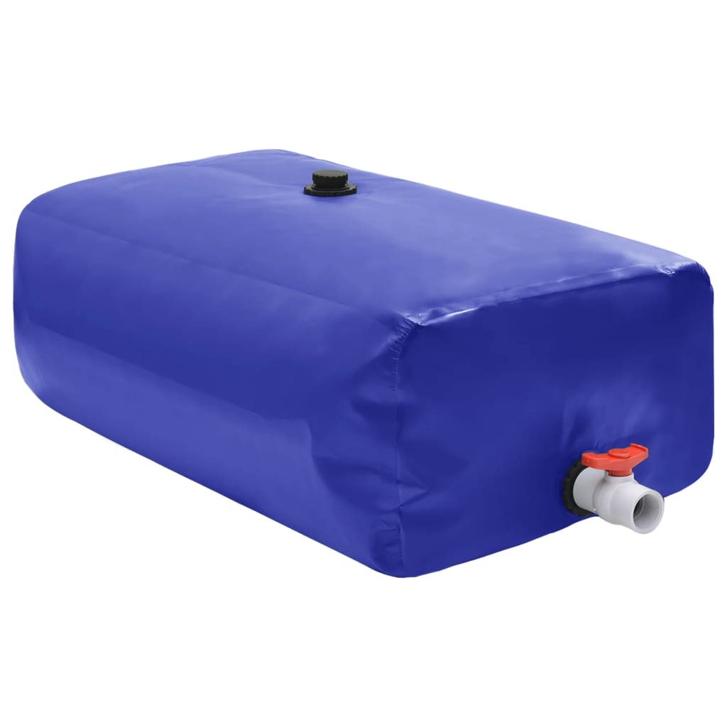 vidaXL Vattentank med kran vikbar 1500 L PVC