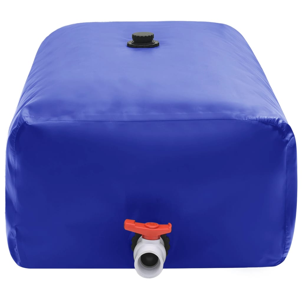 vidaXL Vattentank med kran vikbar 1500 L PVC