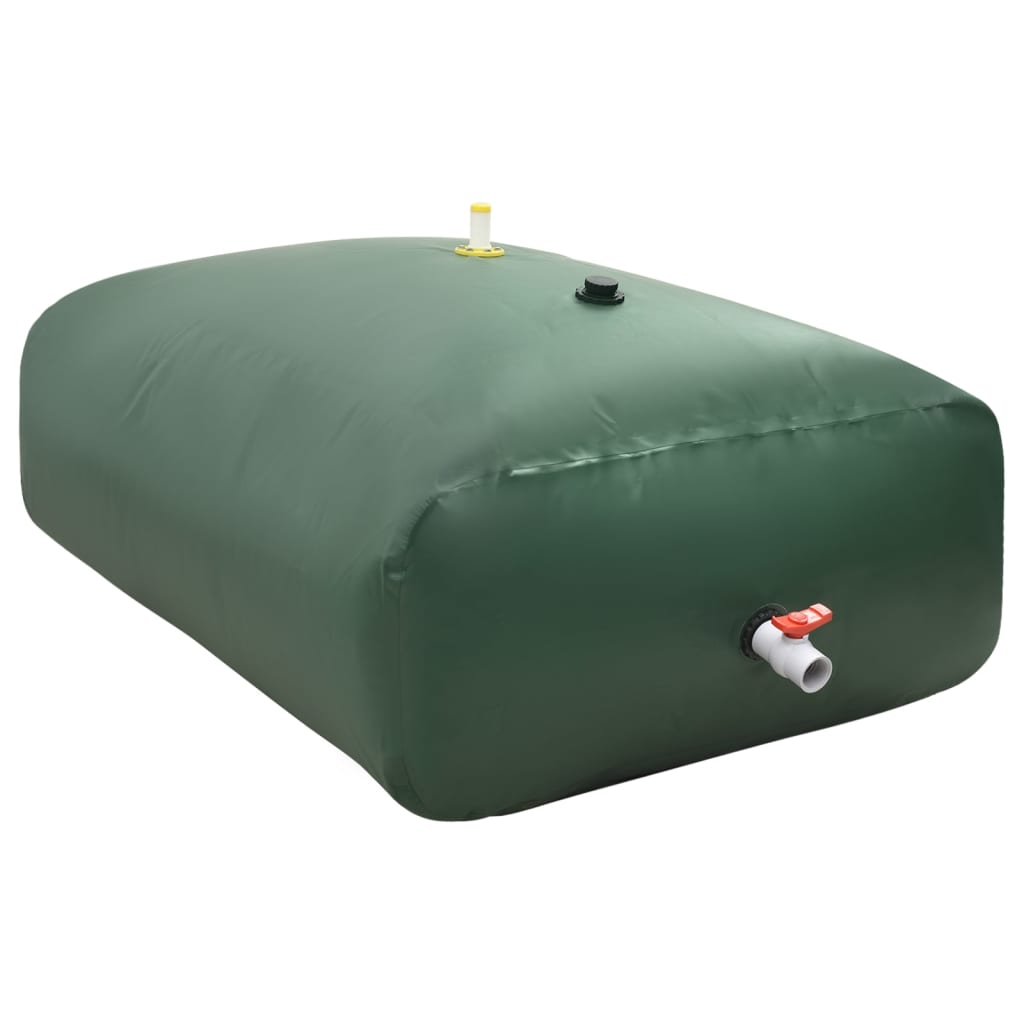 vidaXL Vattentank med kran vikbar 2100 L PVC