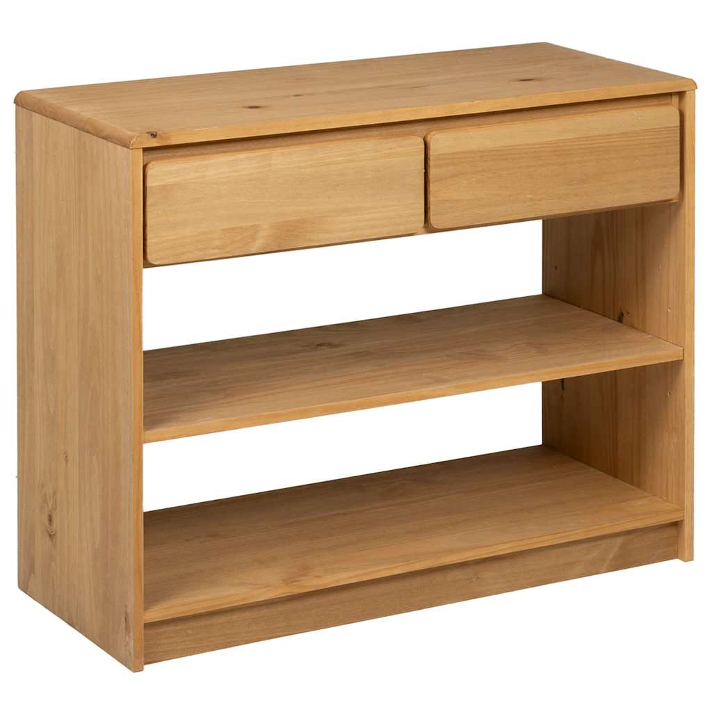 vidaXL Konsolbord SAUDA ek 89,5x36,5x73 cm massiv furu