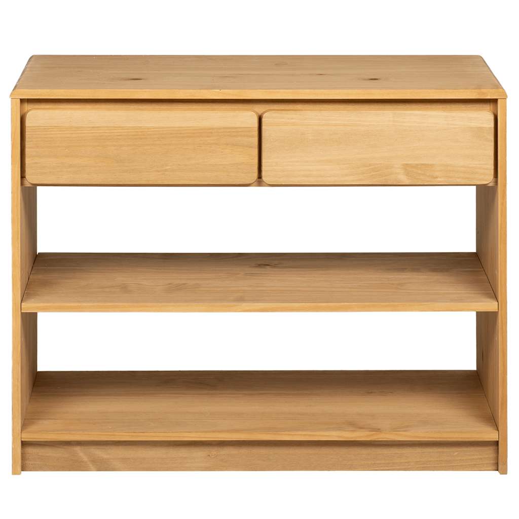 vidaXL Konsolbord SAUDA ek 89,5x36,5x73 cm massiv furu