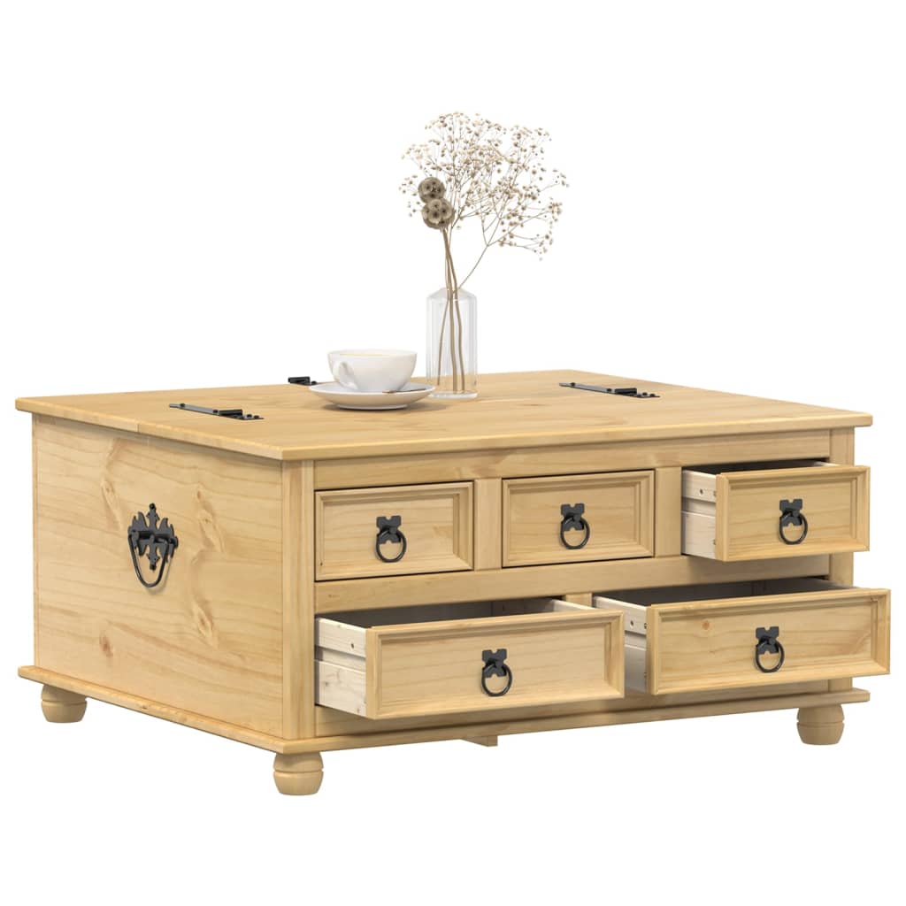 vidaXL Storage Box CORONA Honey Large