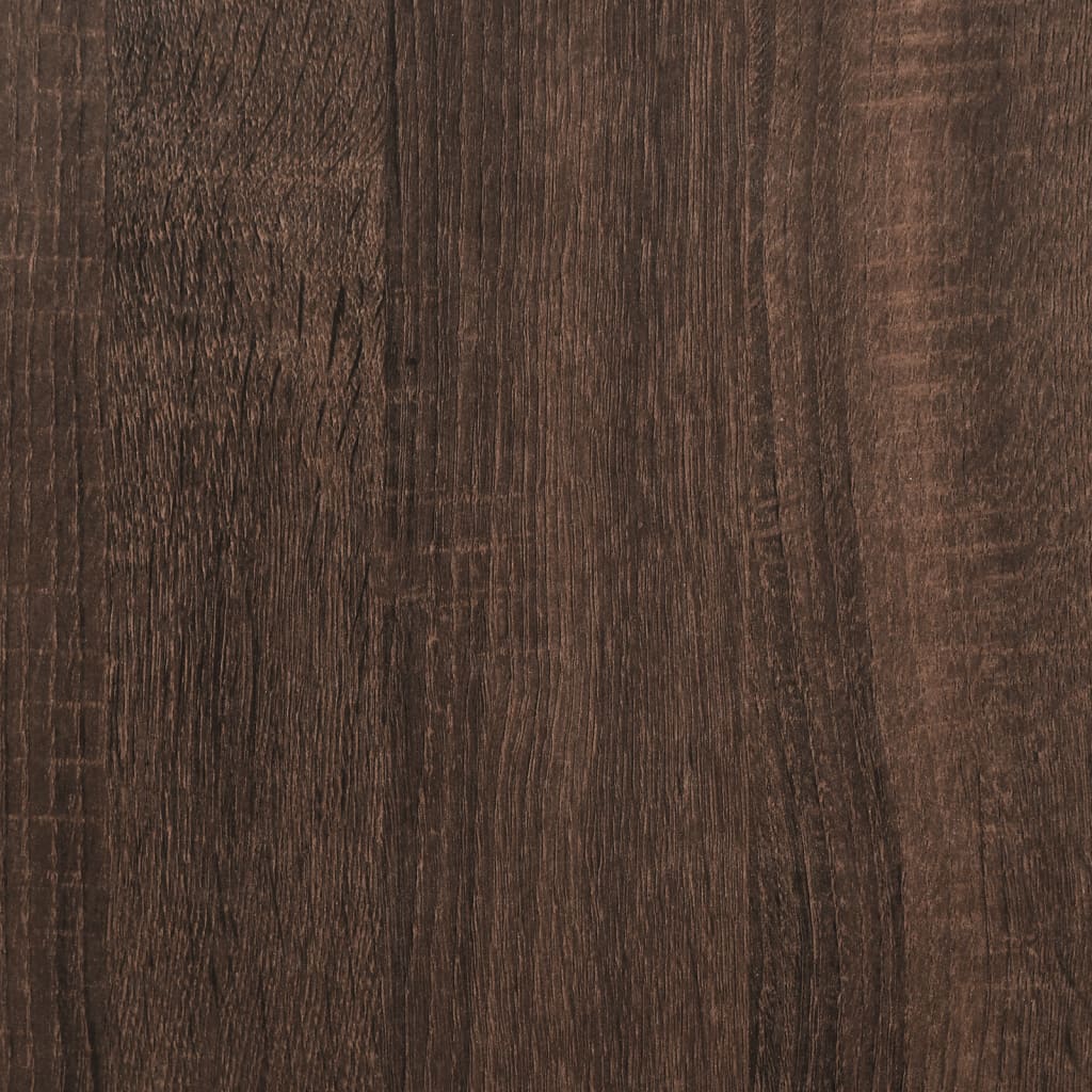 vidaXL Kökshylla brun ek 90x40x132 cm konstruerat trä och metall