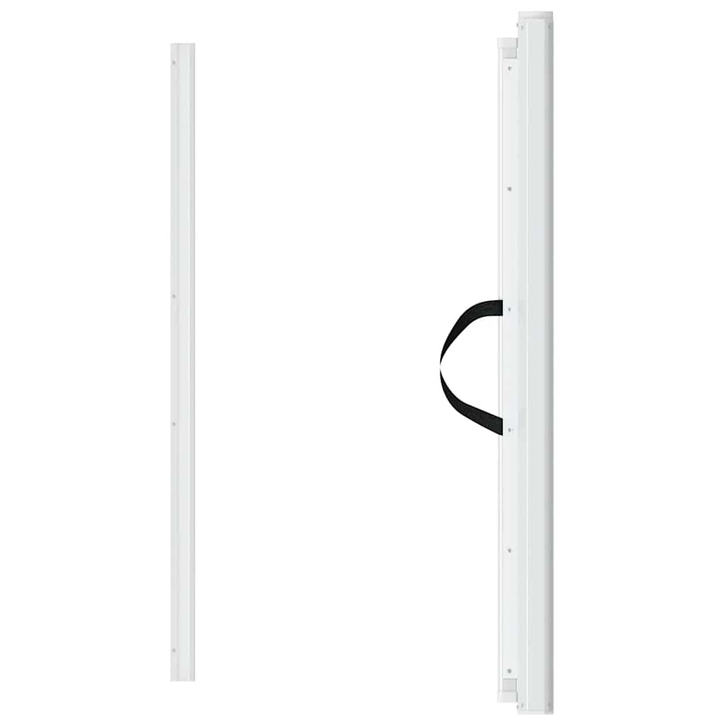vidaXL Infällbar husdjursgrind vit 102,5x125 cm