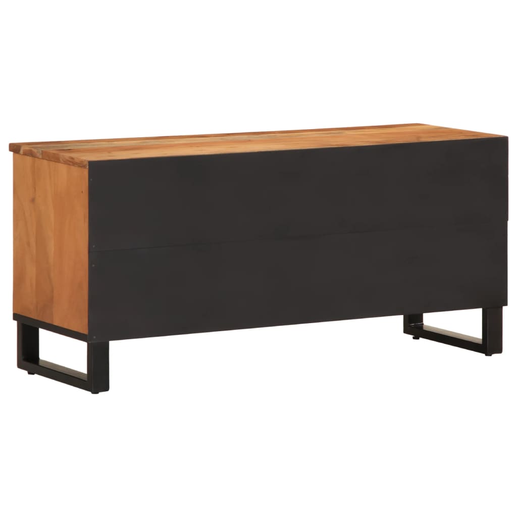vidaXL Tv-bänk 100x34x46 cm massivt akaciaträ