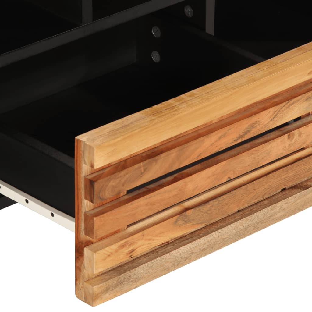vidaXL Tv-bänk 100x34x46 cm massivt akaciaträ