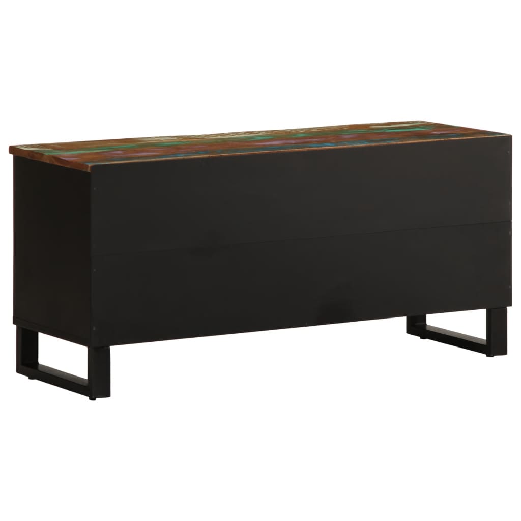 vidaXL Tv-bänk 100x34x46 cm massivt akaciaträ