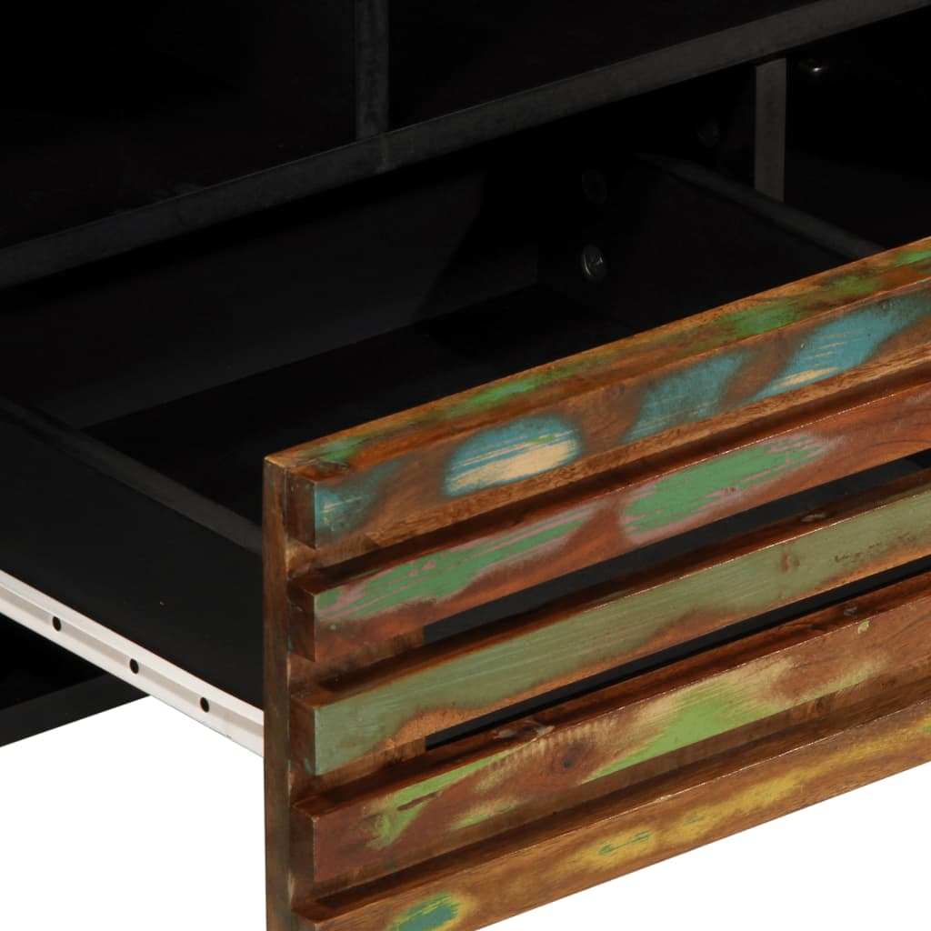 vidaXL Tv-bänk 100x34x46 cm massivt akaciaträ