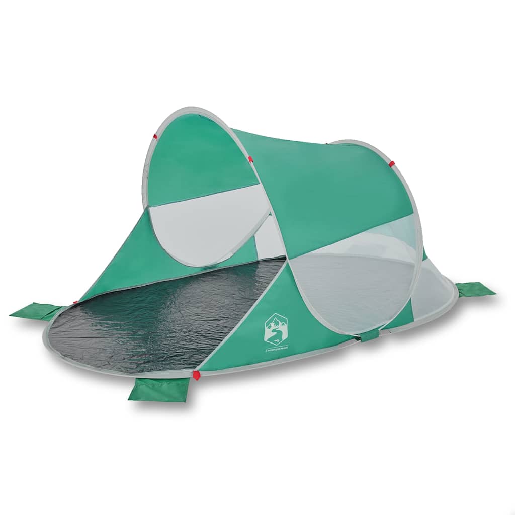 vidaXL Beach Tent Sea Green Pop-up Waterproof Green