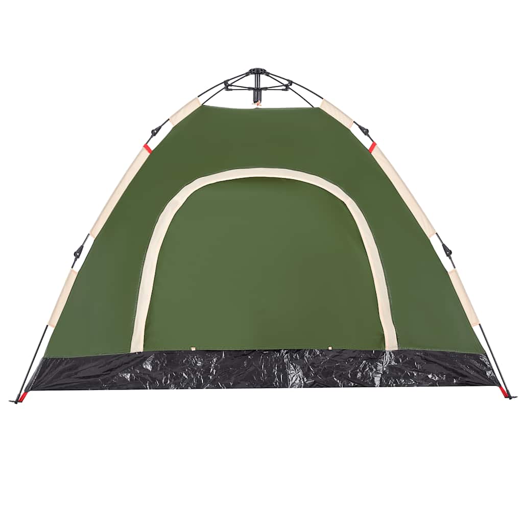 vidaXL Campingtält 3 personer grön snabbrest