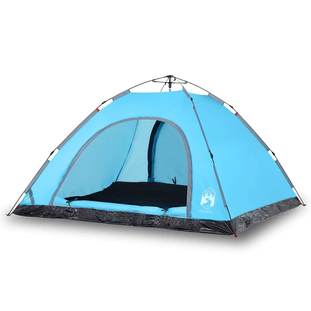 vidaXL Campingtält 5 personer blå snabbrest