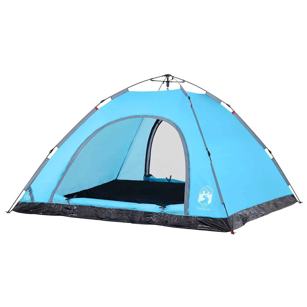 vidaXL Campingtält 5 personer blå snabbrest
